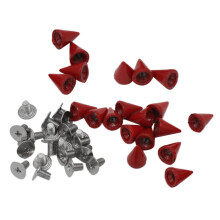 20 Sets Alloy Head Screw Back Rivets DIY Belt Bags Accessory 7x10mm