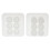 2pcs DIY Silicone Round Bead Mold Resin Earring Jewelery Making Moulds 2