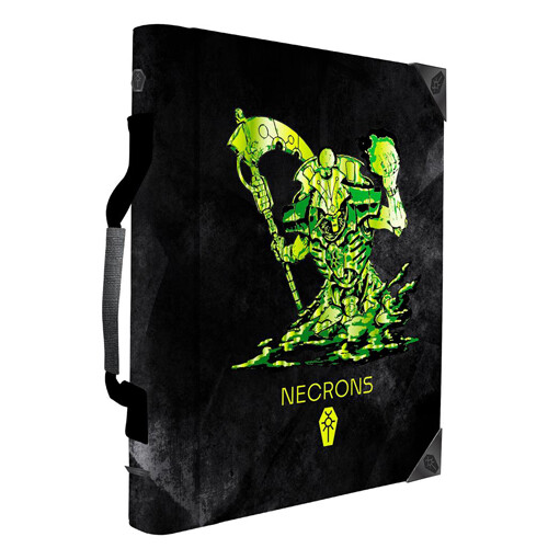 Asmodee Necron Codex Aligned Codex Book Folio - Debossed & Printed: Warhammer 40,000 - Board Game