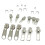 22 Pieces Zipper Repair Kit Zipper Slider Head Stop Replacement Fix Yo 1
