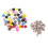 50 Sets Metal Star Pentagram Stud Rivet Spike Punk Screw for Leathercr 3