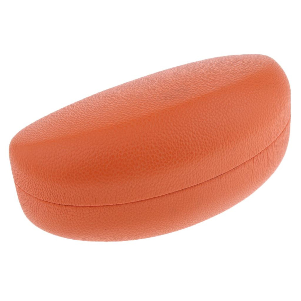 Metal Hard Eyeglasses Box Sunglasses Spectacles Protector Case Orange