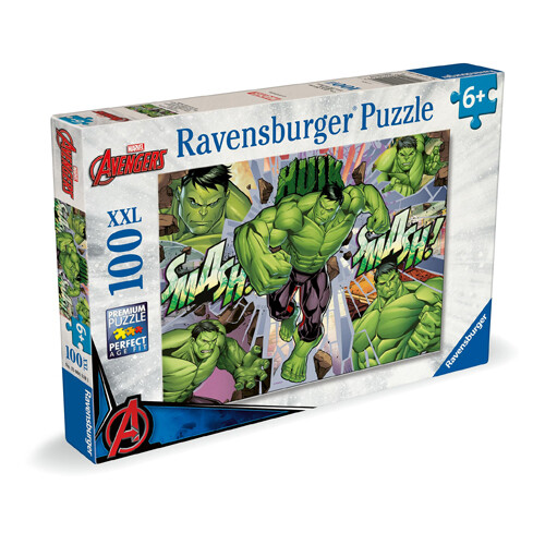 Puzzle - RAVENSBURGER - Puzzle 100 pezzi XXL - Tema Avengers - 100 pezzi - Per bambini dai 7 ai 10 anni