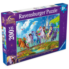 Ravensburger Børnepuslespil - 12004165 - Unicorn Academy - 200 XXL Pusleskaber fra 8 År, Gaveidéer