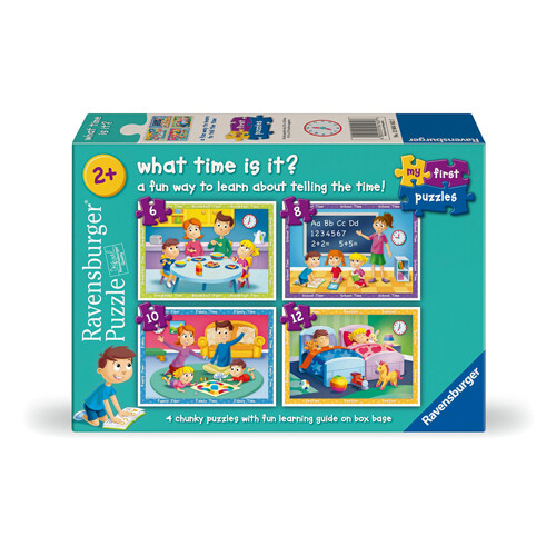 What's the Time? My First Puzzles (6, 8, 10 and 12 Pieces) - Jigsaw Puzzle