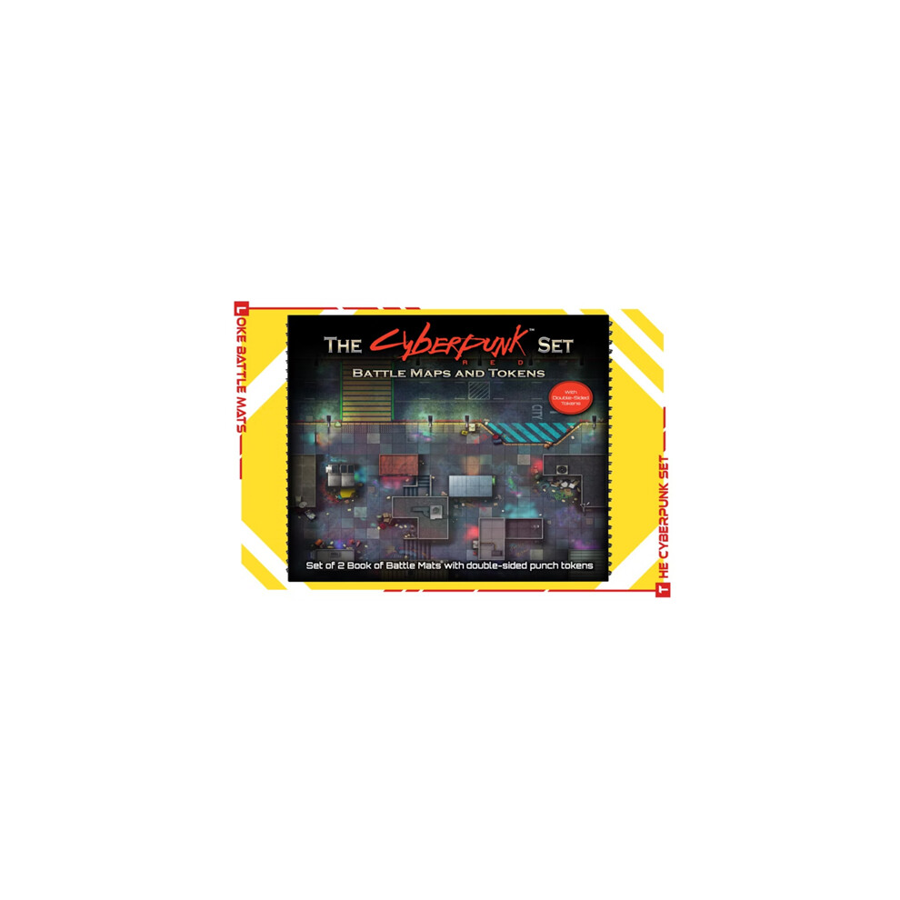 Asmodee The Cyberpunk Set: Books Of Battle Mats & Tokens