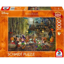 Thomas Kinkade: Disney Mickey & Minnie Halloween Fun Puzzle - 1000 Pieces - Board Game