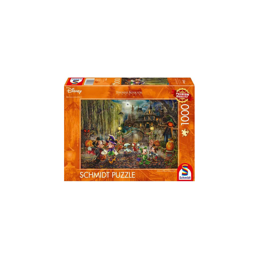 Photos - Jigsaw Puzzle / Mosaic Asmodee Thomas Kinkade: Disney Mickey & Minnie Halloween Fun Puzzle - 1000 Pieces