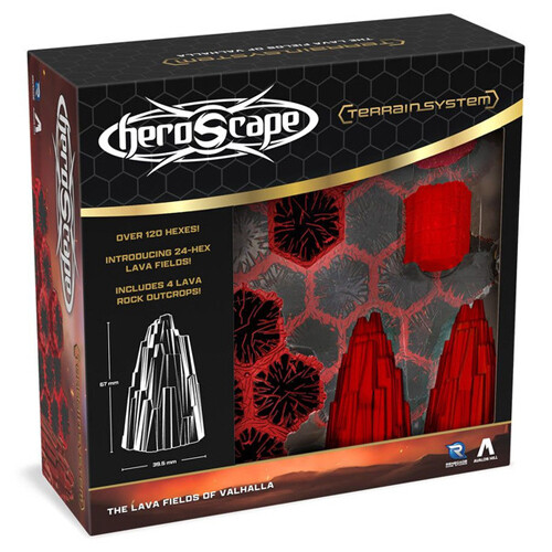 Asmodee Heroscape: The Lava Fields of Valhalla Terrain Expansion - Board Game