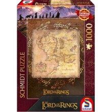 The Lord of the Rings: Middle Earth Puzzle - 1000 Pieces - Board Game
