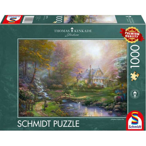 Asmodee Thomas Kinkade: A Mother's Perfect Day Puzzle - 1000 Pieces - Board Game