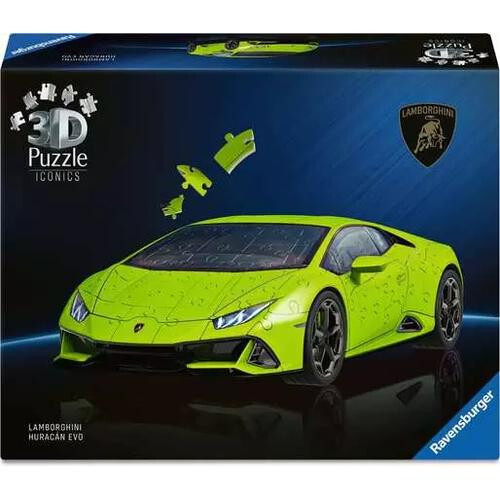 Puzzle 3D Iconics - Lamborghini Huracán EVO - Grüne Edition