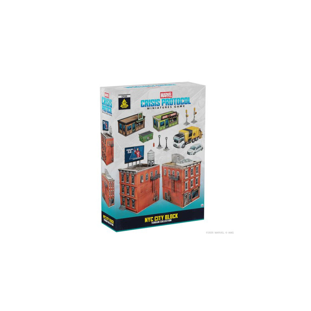 Asmodee Marvel: Crisis Protocol - Nyc City Block Terrain Collection - Board Game