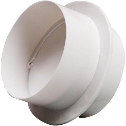 160mm ABS Ventilation Duct Check Valve Backdraft Prevention PVC Pipe Compatible Durable Fit 1