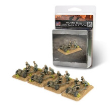Flames of War: US Marine 37mm Anti-tank Platoon (x4) - Tabletop Miniatures Wargame