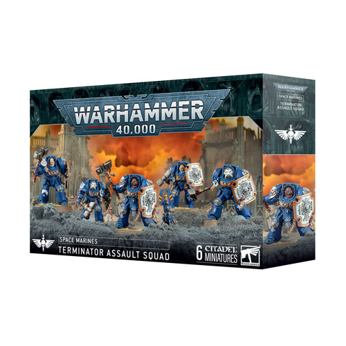 Games Workshop Space Marines: Terminator Assault Squad - Tabletop Miniatures Wargame