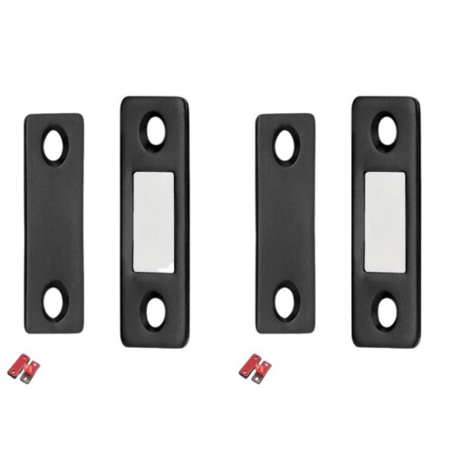Magnetschloss / 2 Sätze unsichtbare magnetische Verschlüsse Silber Black