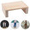 NonSlip Foot Rest Solid Wood Footstool Multifunctional Step Stool For Home Use Shoe Stool Style A 4