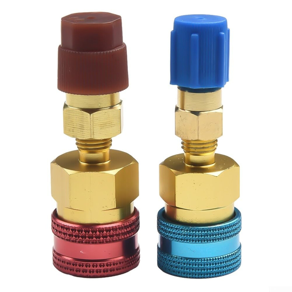 Quick Coupler Connector Adapters 2Pack R1234yf To R134a Adapter Low Side For Ac Charging Hvac Hose Fitting 9347817382907