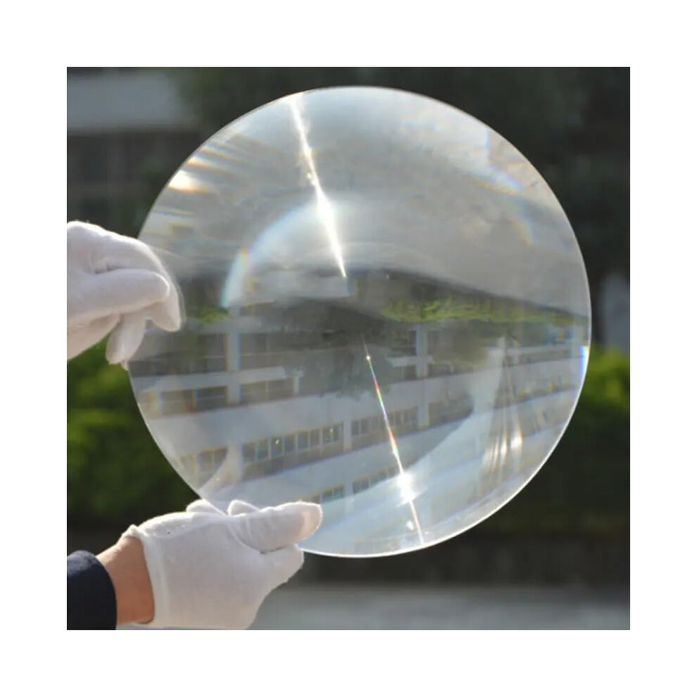 Big Dia 350mm Solar Fresnel Lens PMMA Optical Focal Length 185mm 900mm Solar Concentrator Large Magnifying Glass 1 Piece