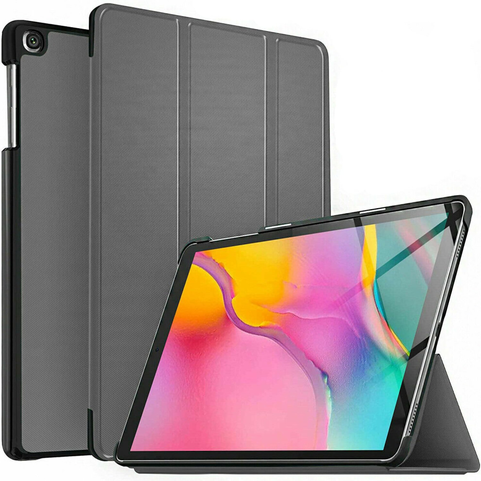 Case For Samsung Galaxy Tab A 10.1 Inch 2019 Tablet (Smt510/T515/T517) Slim Stand Hard Back Case, Auto Wake/Sleep, Grey 9382693090775
