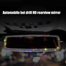 Bling Kristall Auto-Innenspiegel 27,5 x 8,5 cm Universell für Fahrzeuge