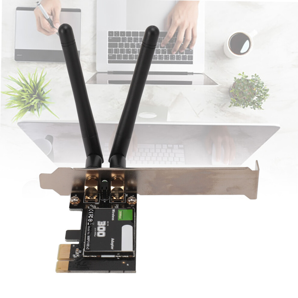 Drahtloser Pcie-Wlan-Adapter, 300 Mbit/S, 2,4 Ghz, 7592057191143