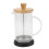 600ml hitzebeständiger Borsilikat-KaffeekPress mit Bambusdeckel 10