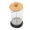 600ml hitzebeständiger Borsilikat-KaffeekPress mit Bambusdeckel 14