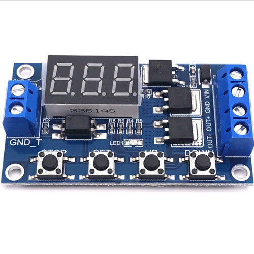 2St DC12-24V Dual MOS Digital TidsföRdröJningsrelä Trigger Cycle Timer Delay  Kretskort Timing Control Module 2