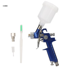 Pistola pulverizadora HVLP con proceso de galvanoplastia, control ajustable del flujo de fluido y aire, ligera para reducir la fatiga del pintor.