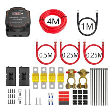 Spannungsempfindliches Split-Charge-Relais-Set 12 V 140 A für Wohnmobile, Autos, Wohnmobile, Yachten, Dampfer,  2 Batteriebank-Isolator 5 Meter