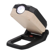 USB Rechargeable Work Light LED Inspection Lamp Folding Design With Magnetic Hook For Workshop Black 12.3X5.5cm