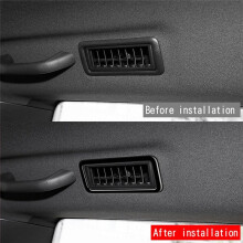 Car Rear Roof Air Conditioning Outlet Frame A/C Air Outlet Trim Sticker for Prado LC250 2024 Glossy Black