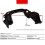 Car Tail Throat Bracket for   GLB Class W292 2016-2019 Left:2928853300 6