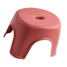 Small Plastic Stool with Nonslip Stable Design for Bathroom, Stackable Kids Step Stool