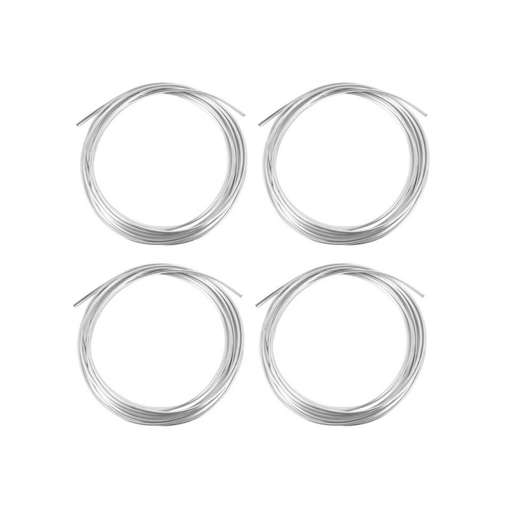 4Pcs 20Ft Chrome Moulding Trim Strip Car Door Scratch Guard Protector Cover Silver 6031905796051