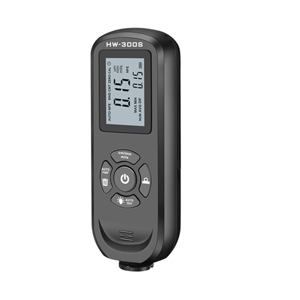 High Accuracy Digital Paint Thickness Gauge Lcd, 0-2000Um, Black 9331375044537