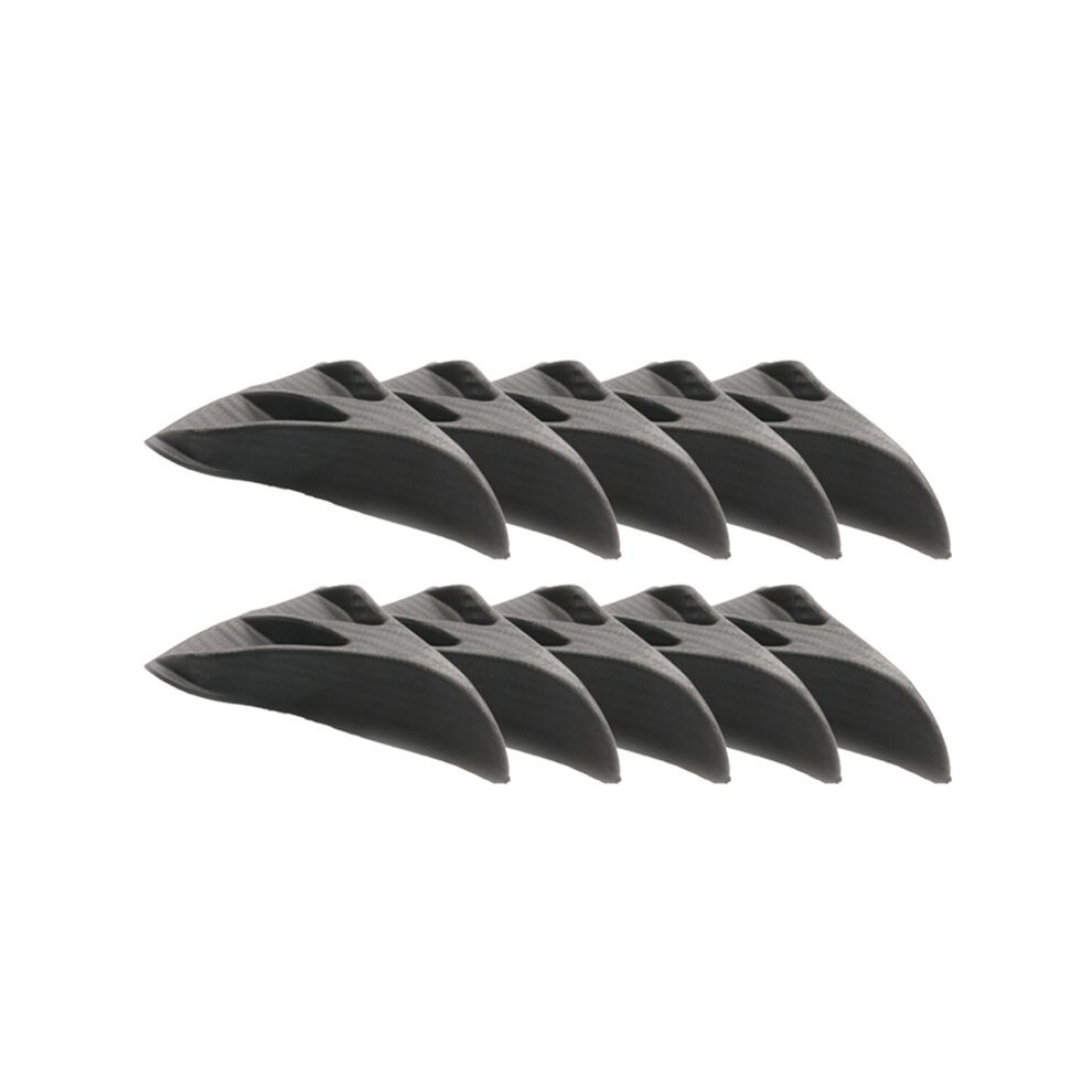 10Pcs Universal Carbon Fiber Fin Kit Car Roof Wing Windshield Generator For Windscreen Roof Spoiler 6031797916124