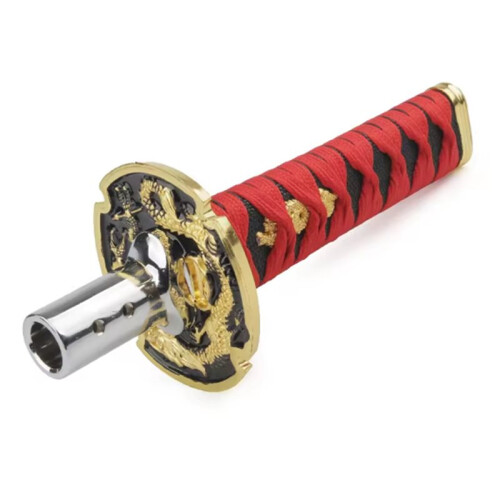 Universal for JDM Samurai Sword Shift Knob 200mm Samurai Knife Shift Knob with Adapter Red 2