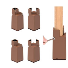 Meubelverhogers Ongespecificeerd 4 stuks Verstelbare hoogte 10 cm Hard plastic