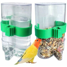 2 Stück automatische Wasserfalle, Vogeltränke, automatische Futterspender, automatische Vogeltränke, Vogelfutterspender