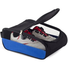 Tragbare Golf-Schuhtasche, staubdichte Sporttasche mit Reißverschluss, geeignet für Männer und Frauen (blau)