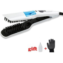 Professionele Snelle Stoom Stijltang Kam Vaporizer Stoom Stijltang Stijltang Borstel Styling Tools LCD n