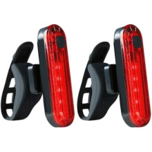 LED-Fahrrad-Rücklicht, USB wiederaufladbar, wasserdichte Fahrradlampe, 4 Modi, Rücklicht, Rot