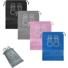 4pcs Travel Shoe Bag for Men, Drawstring Shoe Bag, Transparent Portable Travel Bag for.