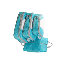 Kompressionswürfel für Koffer – Gepäck-Organizer – 4er-Set – Oxford-Stoff – blaue Farbe – mit Reißverschluss