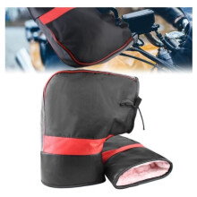 Motorrad-Lenkerhandschuhe – Universal – Winter – wasserdicht – winddicht – Schwarz