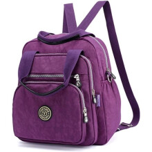 Rucksack – Damen – Lila – Nylon – elegant – langlebig