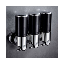 Seifenspender Hendalino 3way Wandmontage ohne Bohren 3 x 500 ml Schwarz